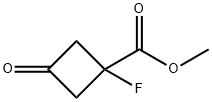 methyl 1-fluoro-3-oxocyclobutane-1-carboxylate Struktur