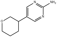 5-(tetrahydro-2H-pyran-3-yl)pyrimidin-2-amine Struktur