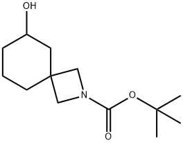 tert-butyl 6-hydroxy-2-azaspiro[3.5]nonane-2-carboxylate Struktur