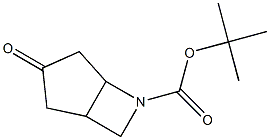 tert-butyl 3-oxo-6-azabicyclo[3.2.0]heptane-6-carboxylate Struktur