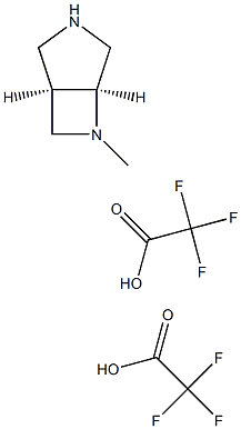 (1R,5S)-6-methyl-3,6-diazabicyclo[3.2.0]heptane bis(2,2,2-trifluoroacetate) Struktur