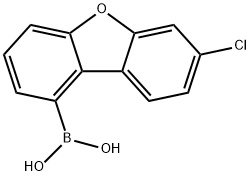 (7-chlorodibenzo[b,d]furan-1-yl)boronic acid Struktur