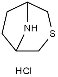 3-thia-8-azabicyclo[3.2.1]octane hydrochloride Struktur