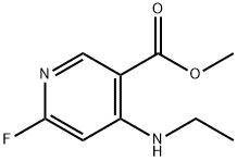 Methyl 4-(ethylamino)-6-fluoropyridine-3-carboxylate Struktur