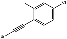 1-(2-Bromoethynyl)-4-chloro-2-fluorobenzene Struktur