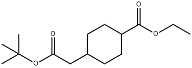 ethyl 4-(2-tert-butoxy-2-oxoethyl)cyclohexanecarboxylate Struktur