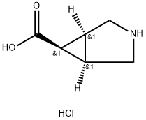 endo-3-azabicyclo[3.1.0]hexane-6-carboxylic acid hydrochloride Struktur