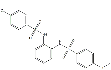 4-methoxy-N-(2-{[(4-methoxyphenyl)sulfonyl]amino}phenyl)benzenesulfonamide Struktur