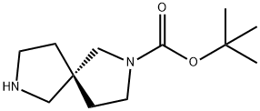 tert-butyl (R)-2,7-diazaspiro[4.4]nonane-2-carboxylate Struktur