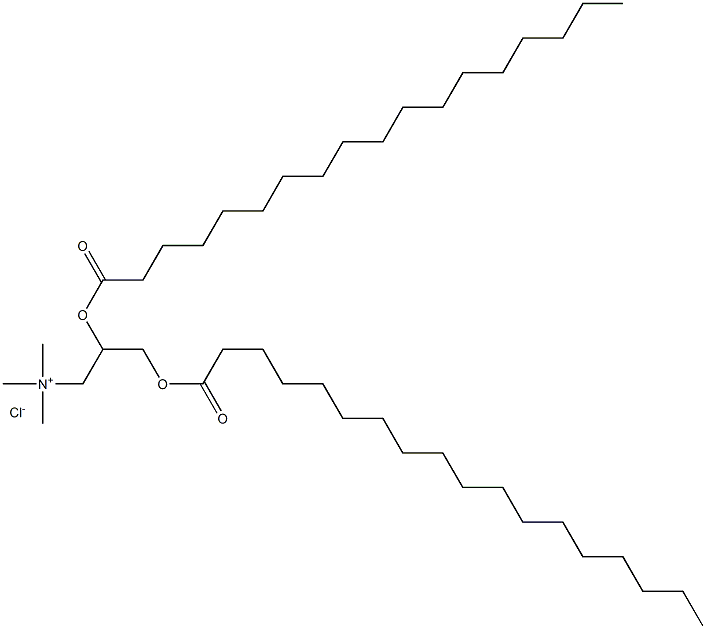 N,N,N-trimethyl-2,3-bis(stearoyloxy)propylammonium chloride Struktur