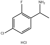 1-(4-Chloro-2-fluorophenyl)-ethylamine hydrochloride Struktur