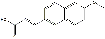 (E)-3-(2-methoxynaphthalen-6-yl)acrylic acid Struktur