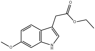 ethyl 2-(6-methoxy-1H-indol-3-yl)acetate Struktur