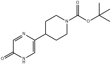 tert-butyl 4-(5-hydroxypyrazin-2-yl)piperidine-1-carboxylate Struktur