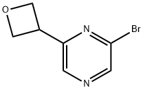 2-bromo-6-(oxetan-3-yl)pyrazine Struktur