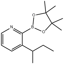 3-(sec-Butyl)pyridine-2-boronic acid pinacol ester Struktur