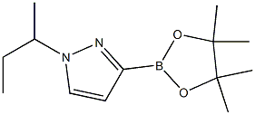 1-(sec-butyl)-3-(4,4,5,5-tetramethyl-1,3,2-dioxaborolan-2-yl)-1H-pyrazole Struktur