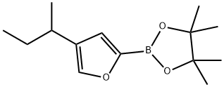 4-(sec-butyl)furan-2-boronic acid pinacol ester Struktur