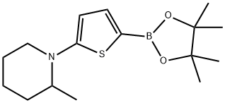 5-(2-Methylpiperidin-1-yl)thiophene-2-boronic acid pinacol ester Struktur