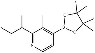 3-Methyl-2-(sec-butyl)pyridine-4-boronic acid pinacol ester Struktur