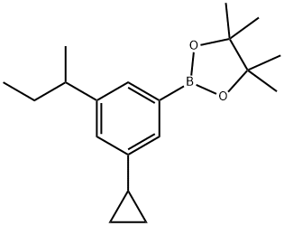 3-(Cyclopropyl)-5-(sec-butyl)phenylboronic acid pinacol ester Struktur