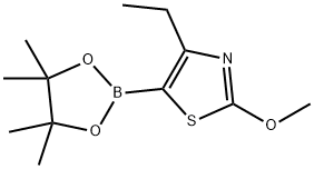 4-Ethyl-2-methoxythiazole-5-boronic acid pinacol ester Struktur