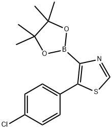 5-(4-Chlorophenyl)thiazole-4-boronic acid pinacol ester Struktur