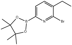 6-Bromo-5-ethylpyridine-2-boronic acid pinacol ester Struktur