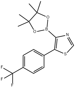 5-(4-Trifluoromethylphenyl)thiazole-4-boronic acid pinacol ester Struktur