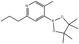 5-Methyl-2-(n-propyl)pyridine-4-boronic acid pinacol ester Struktur