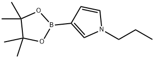 1-propyl-3-(4,4,5,5-tetramethyl-1,3,2-dioxaborolan-2-yl)-1H-pyrrole Struktur