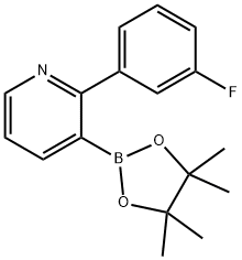 2-(3-Fluorophenyl)pyridine-3-boronic acid pinacol ester Struktur