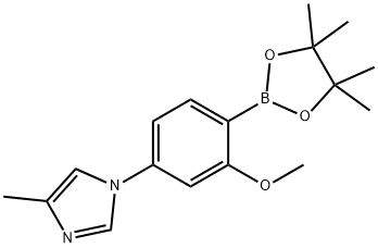 2-Methoxy-4-(4-methylimidazol-yl)phenylboronic acid pinacol ester Struktur