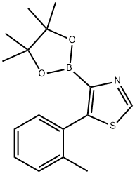 5-(2-Tolyl)thiazole-4-boronic acid pinacol ester Struktur