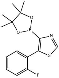 5-(2-Fluorophenyl)thiazole-4-boronic acid pinacol ester Struktur