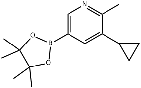 6-Methyl-5-cyclopropylpyridine-3-boronic acid pinacol ester Struktur