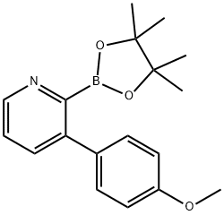 3-(4-Methoxyphenyl)pyridine-2-boronic acid pinacol ester Struktur