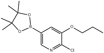 6-Chloro-5-(n-propoxy)pyridine-3-boronic acid pinacol ester Struktur