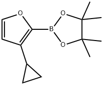 3-Cyclopropylfuran-2-boronic acid pinacol ester Struktur