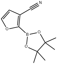 3-Cyanofuran-2-boronic acid pinacol ester Struktur