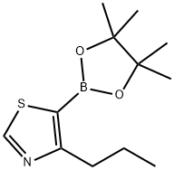 4-(n-Propyl)thiazole-5-boronic acid pinacol ester Struktur