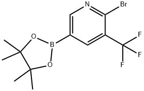 6-Bromo-5-trifluoromethylpyridine-3-boronic acid pinacol ester Struktur