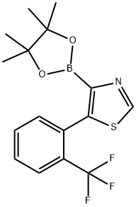 5-(2-Trifluoromethylphenyl)thiazole-4-boronic acid pinacol ester Struktur