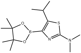 5-(iso-Propyl)-2-(dimethylamino)thiazole-4-boronic acid pinacol ester Struktur