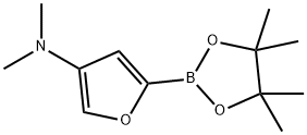 4-(Dimethylamino)furan-2-boronic acid pinacol ester Struktur