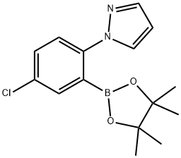 5-Chloro-2-(1H-pyrazol-1-yl)phenylboronic acid pinacol ester Struktur