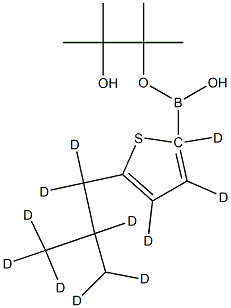 [5-(iso-Butyl)thiophene-d11]-2-boronic acid pinacol ester Struktur