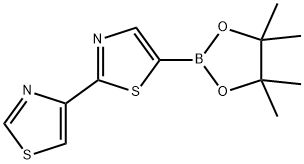 5-(4,4,5,5-tetramethyl-1,3,2-dioxaborolan-2-yl)-2,4'-bithiazole Struktur