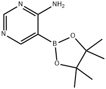 4-Aminopyrimidine-5-boronic acid pinacol ester Struktur