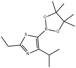 4-(iso-Propyl)-2-ethylthiazole-5-boronic acid pinacol ester Struktur